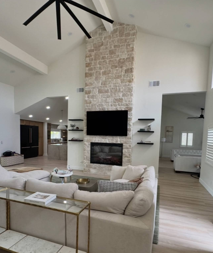 Completed remodeling project